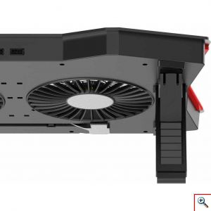 OMEGA® Cooling Pad για Laptop 10 - 18 Ίντσες με 4 Ανεμιστήρες - Ρύθμιση Ύψους & LED Φωτισμό