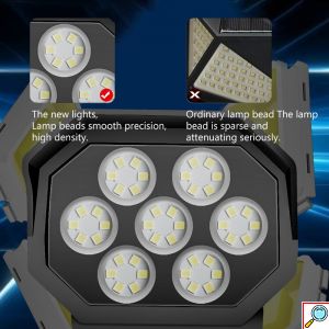 Mini Αδιάβροχο Ηλιακό 42 LED Φωτιστικό Δρόμου & Ομοίωμα Κάμερας Ασφαλείας Dummy με Φωτοκύτταρο, Αισθητήρα Κίνησης & Τηλεχειριστήριο - Μαύρο