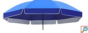 Ομπρέλα Θαλάσσης Μονόχρωμη 220cm με Κλίση & 8 Ακτίνες