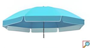 Ομπρέλα Θαλάσσης Μονόχρωμη 220cm με Κλίση & 8 Ακτίνες
