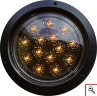 Στρογγυλό Κίτρινο Φανάρι Φλας Αυτοκινήτου ή Φορτηγού 170mm