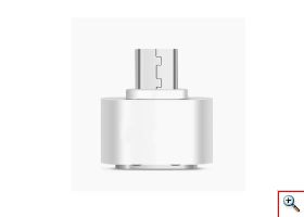 OTG Αντάπτορας Micro USB σε USB σε Ασημί Χρώμα