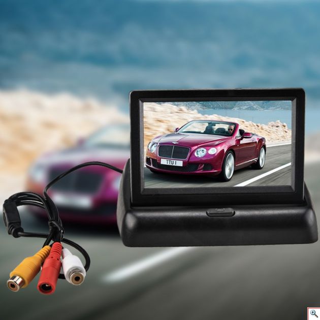 Αναδιπλούμενη Οθόνη Αυτοκινήτου Παρκαρίσματος TFT - LCD Monitor 4.3