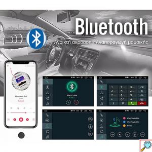 Multimedia Android 10 Ελληνικό Πλοηγό GPS & Menu 9,5 1DIN Οθόνη Αυτοκινήτου με Playstore, Ενισχυτή 4x60W, WI-FI, Bluetooth, Mirrorlink, USB, MP3, 9880A OEM