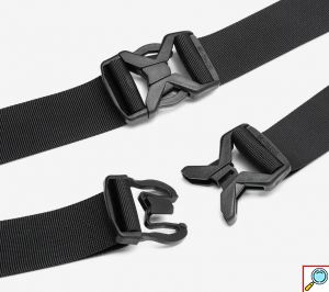 Ozuko Ανδρικό Τσαντάκι Μέσης - Crossbody Αδιάβροχο - 3.8L - Μαύρο