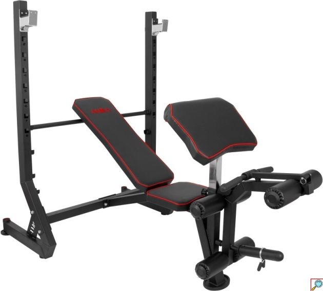 Πάγκος Άρσης Βαρών Amila με Ρυθμιζόμενη Πλάτη & Μαξιλάρι Δικεφάλων