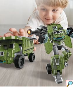 Παιχνίδι Ρομπότ - Transformer Μετασχηματιστής Όχημα Εργοταξίου 17cm 