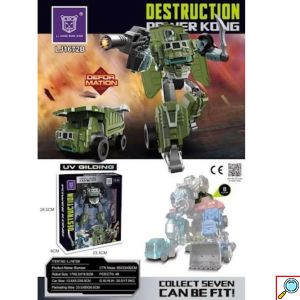 Παιχνίδι Ρομπότ - Transformer Μετασχηματιστής Όχημα Εργοταξίου 17cm 