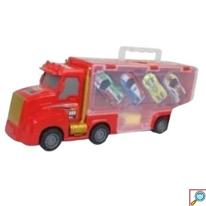 Παιχνίδι Σετ Νταλίκα με 4 Αυτοκινητάκια Pull Back και Εκτοξευτή 038-14Α