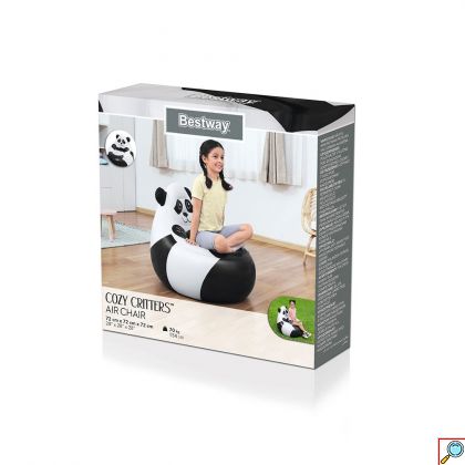 Παιδική Φουσκωτή Πολυθρόνα Πάντα 72x72x64 cm - Bestway - Cozy Critters