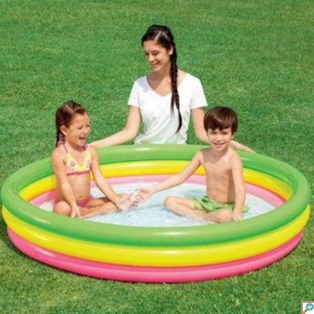 Παιδική Στρογγυλή Φουσκωτή Πισίνα PVC 152x152x30εκ. - Bestway