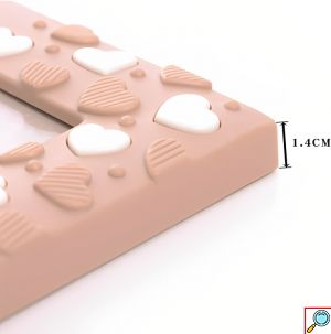 3D Παιδική Κορνίζα Φωτογραφιών με Αρκουδάκια σε Γήινες Αποχρώσεις