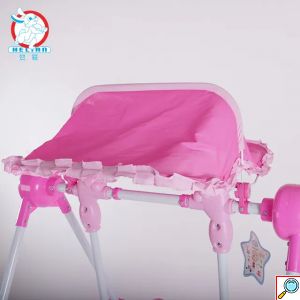 Σετ Παιδική Κούνια με Ζώνη Ασφαλείας και Βάση - 81x38x16,5cm
