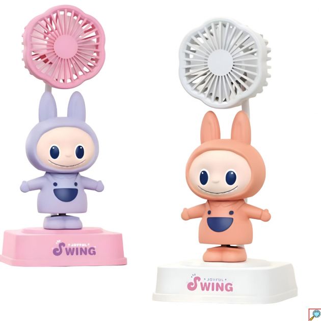 Παιδικό USB Ανεμιστηράκι με Κινούμενη Φιγούρα τύπου Labubu