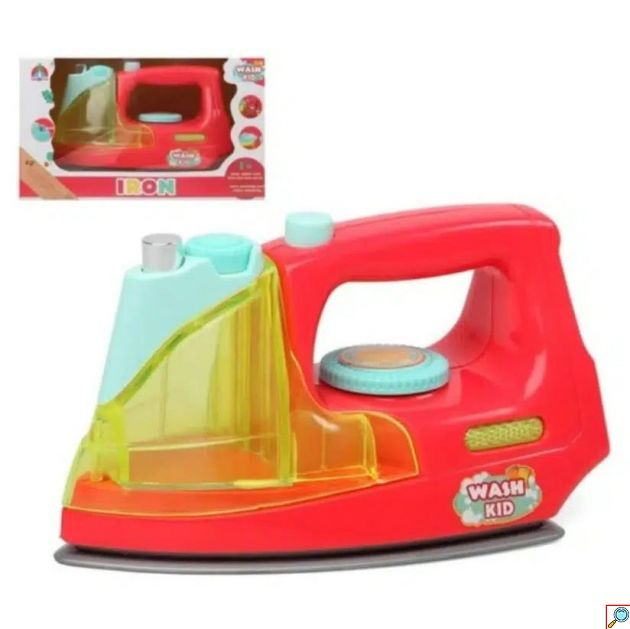 Παιδικό Ηλεκτρικό Σίδερο σε Διαφανές Κουτί για 3+ Ετών – Κόκκινο 