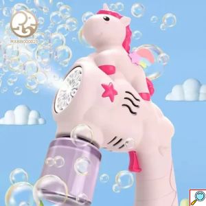 Παιδικό Πιστόλι Χειρός Μονόκερος με LED για Μπουρμπουλήθρες Unicorn 