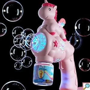 Παιδικό Πιστόλι Χειρός Μονόκερος με LED για Μπουρμπουλήθρες Unicorn 