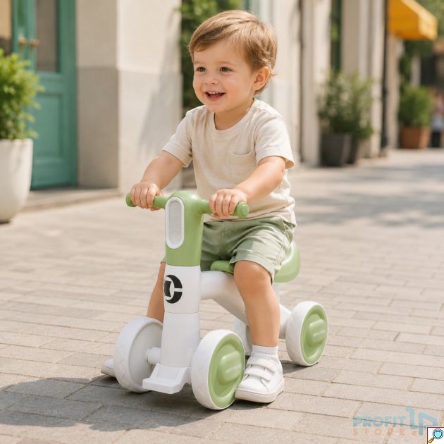 Παιδικό Ποδηλατάκι Ισορροπίας Ride-On με 4 Ρόδες NF-BABY με Εργονομικό Κάθισμα και Αντιολισθητικές Λαβές