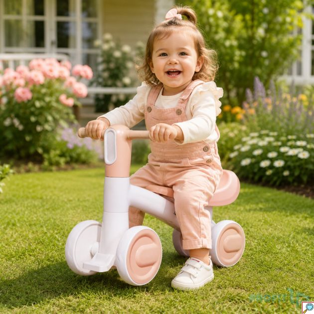 Παιδικό Ποδηλατάκι Ισορροπίας Ride-On με 4 Ρόδες NF-BABY με Εργονομικό Κάθισμα και Αντιολισθητικές Λαβές