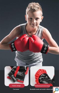 Παιδικό Σετ Πυγμαχίας με Σάκο, Γάντια & Πλατφόρμα για Σταθερότητα