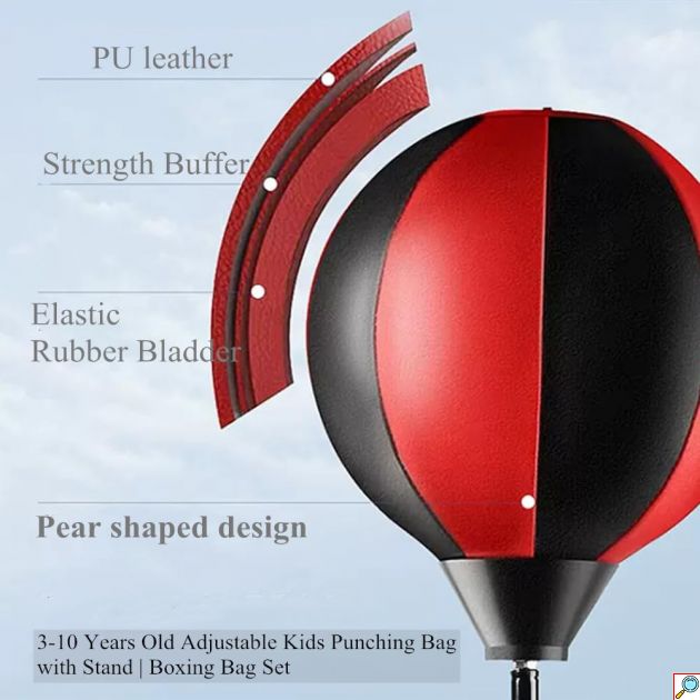 Παιδικό Σετ Πυγμαχίας με Σάκο, Γάντια & Πλατφόρμα για Σταθερότητα
