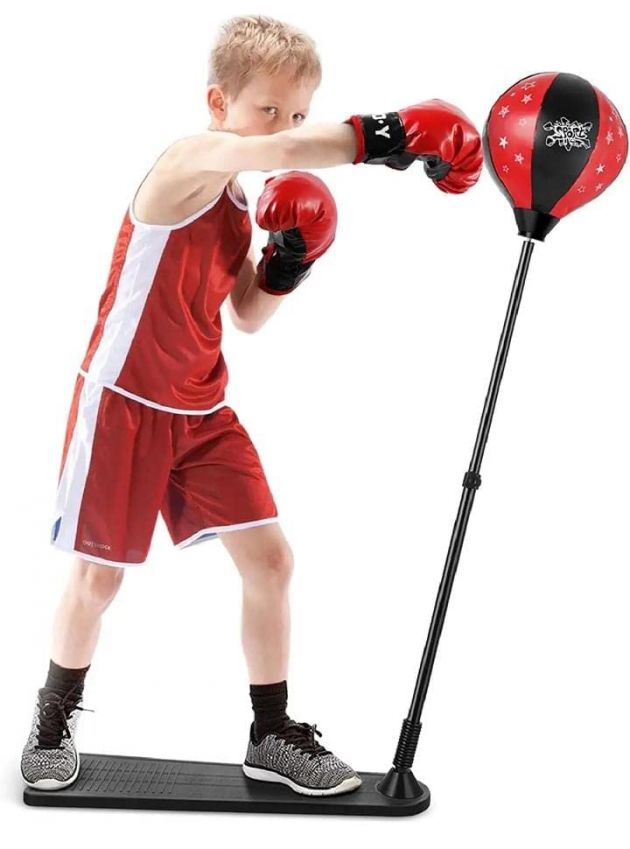 Παιδικό Σετ Πυγμαχίας με Σάκο, Γάντια & Πλατφόρμα για Σταθερότητα
