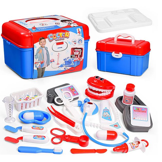 Παιδικό Βαλιτσάκι Γιατρού 19 Τεμαχίων με Αξεσουάρ και Σταθμό Εξέτασης