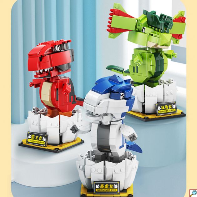 Συναρμολογούμενο Παιχνίδι Δεινόσαυρος / Διλοφόσαυρος - 311 Κομμάτια - 6+ ετών - Πράσινο χρώμα