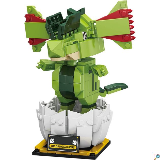 Συναρμολογούμενο Παιχνίδι Δεινόσαυρος / Διλοφόσαυρος - 311 Κομμάτια - 6+ ετών - Πράσινο χρώμα