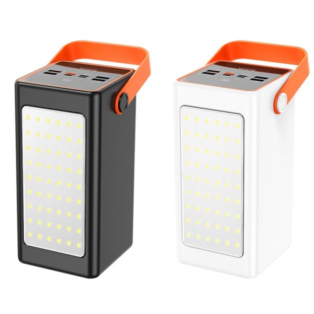 Πανίσχυρο Powerbank 90000 mAh 22.5W με Φακό - 4 Θύρες USB-A και 2 Θύρες USB-C - Με Λαβή Μεταφοράς και Οθόνη Ένδειξης Μπαταρίας - Hoco