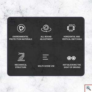 Περιστρεφόμενη Αναδιπλούμενη Βάση Κινητού Βεντούζας για Ταμπλό Αυτοκινήτου, Φορτηγού, Εύκολο Κλείδωμα Θέσης Ενός Κουμπιού Όλων Των Αξόνων, ZPX0566 OEM