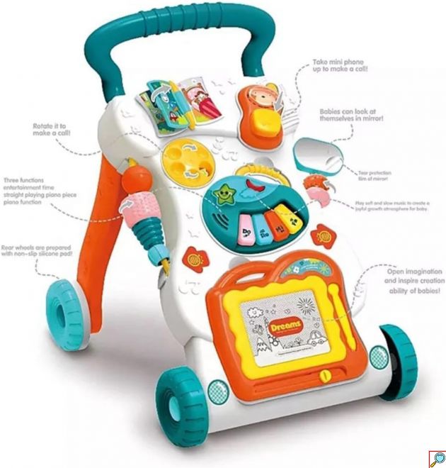 Περπατούρα Μωρού με Διαδραστικά Παιχνίδια & Μουσική 46 x 34 x 11 cm