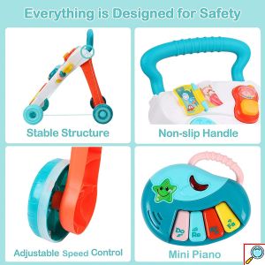 Περπατούρα Μωρού με Διαδραστικά Παιχνίδια & Μουσική 46 x 34 x 11 cm