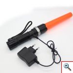 Eπαναφορτιζόμενος Φακός Led με Αποσπώμενη Ράβδο για Σήματα Ασφαλείας 1100 Lumens