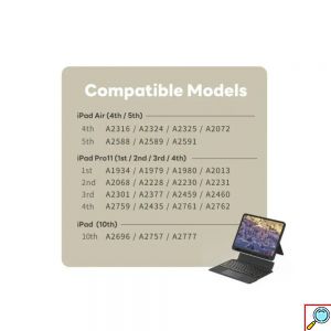 Piblue Σετ Θήκη BT Πληκτρολογίου Magnetix IPad Για Apple IPad 10,2″/10,5″ Μαύρο