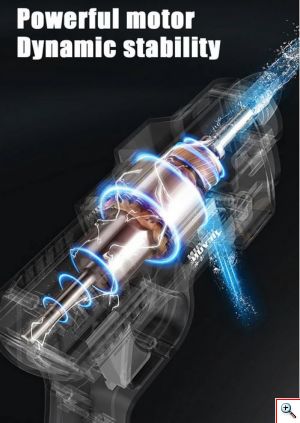 Φορητό Ηλεκτρικό Πιστόλι Πλυσίματος - Πιεστικό νερού 48V MDHL- 8108 30BAR