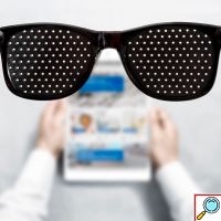 Στενοπικά Γυαλιά Πλέγματος - Pinhole Glasses για εξάσκηση & βελτίωση της όρασης