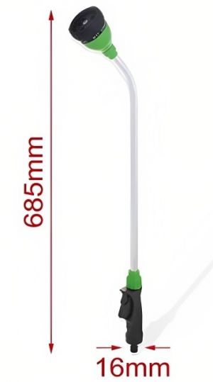 Πιστόλι Εκτοξευτήρας Ποτίσματος Κήπου - Με 8 Λειτουργίες Ψεκασμού - 68.5 εκ