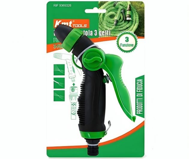 Πιστόλι Ποτίσματος με 3 Λειτουργίες Ψεκασμού και Αντιολισθητική Λαβή