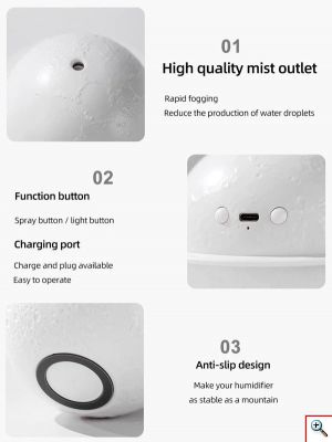 USB Υγραντήρας & Συσκευή Αρωματοθεραπείας - Planet Humidifier