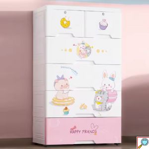 Πλαστική Συρταριέρα 100 x 50 x 38cm με 6 Συρτάρια για Παιδικό Δωμάτιο