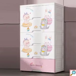 Πλαστική Συρταριέρα 100 x 50 x 38cm με 6 Συρτάρια για Παιδικό Δωμάτιο