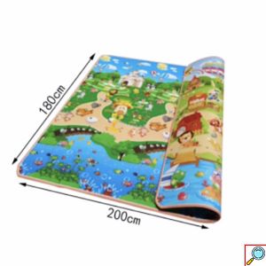 Μεγάλο Παιδικό Μαλακό Ισοθερμικό Χαλάκι/Ταπέτο Δραστηριοτήτων Διπλής Όψης Playmat 2,00x1,80x0,8μ - 20341