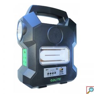 Πλήρες Ηλιακό Σύστημα Φωτισμού με LED SMD Λάμπες, Ραδιόφωνο, Bluetooth και Φόρτιση Συσκευών - GDLITE