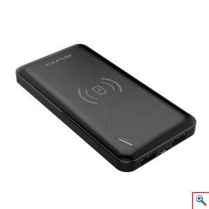 Awei P59K Ασύρματη Φόρτιση & Power Bank 10000mah με 2 Εξόδους USB & LED