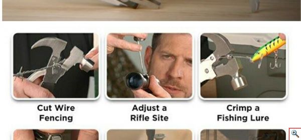 Πολυεργαλείο με 18 σε 1 Εργαλεία - Σφυρί, Πένσα, Κόφτης, Εξωλκέας Πρόκας, Μαχαίρι, 3 Κατσαβίδια, 4 Κλειδιά, 2 Πριόνια, Ανοιχτήρι, Λίμα - Tactool Σουγιάς