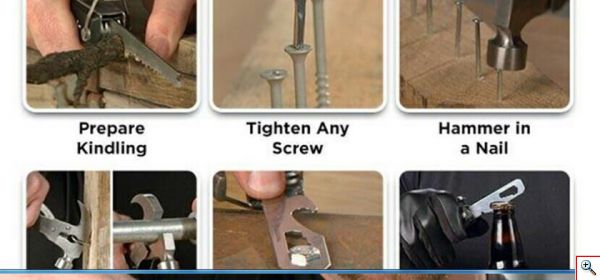 Πολυεργαλείο με 18 σε 1 Εργαλεία - Σφυρί, Πένσα, Κόφτης, Εξωλκέας Πρόκας, Μαχαίρι, 3 Κατσαβίδια, 4 Κλειδιά, 2 Πριόνια, Ανοιχτήρι, Λίμα - Tactool Σουγιάς