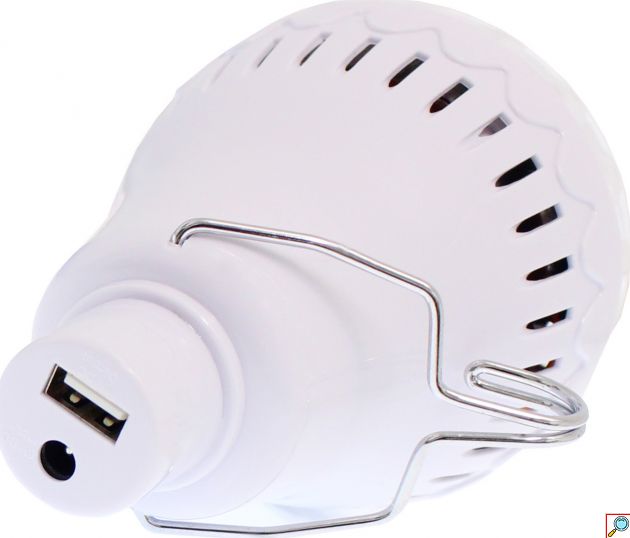 Πολυλειτουργική Επαναφορτιζόμενη Ηλιακή Λάμπα Led με Ηλιακό Πάνελ & Powerbank 5W - 7 SMD - USB