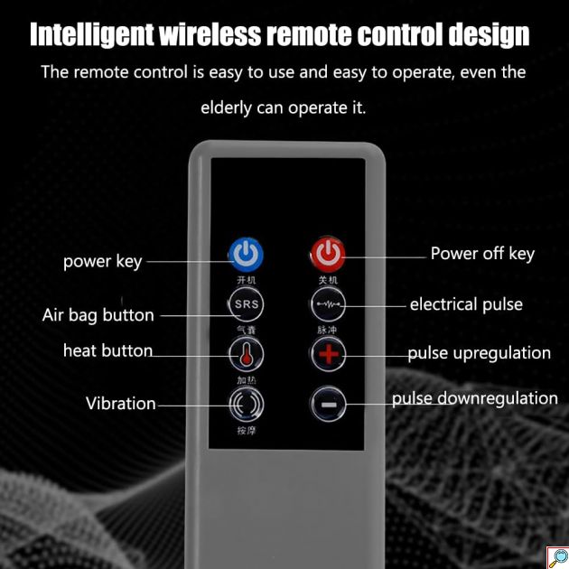 3 σε 1 Πολυλειτουργικό Όργανο για τον Αυχένα με Μασάζ, Ηλεκτροδιέργεση και Θερμοθεραπεία - Με Τηλεχειριστήριο