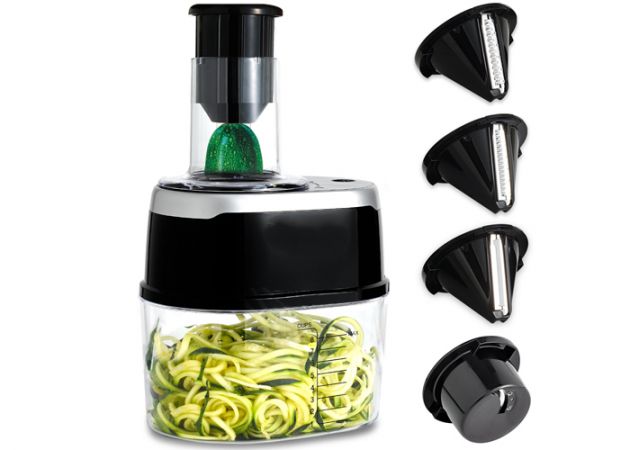 Σπιράλ Πολυκόφτης Λαχανικών Spiralizer Find Back 4 Σε 1 - Κόφτης για Blend Μακαρονιών με Λαχανικά